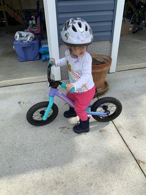 We are loving the new balance bike.