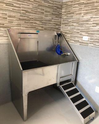 One of the Grooming Tubs