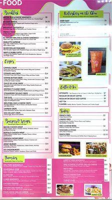 Food menu