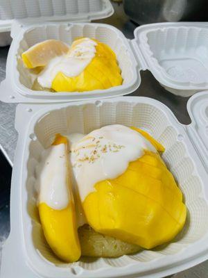 Sticky Rice and Mango Dessert