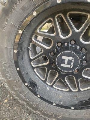 Damaged rim