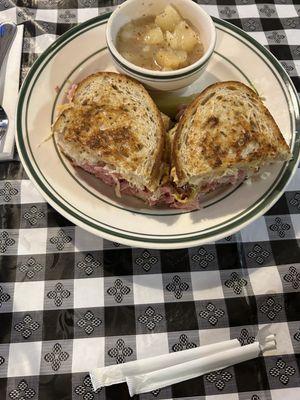 Rueben and German potato salad