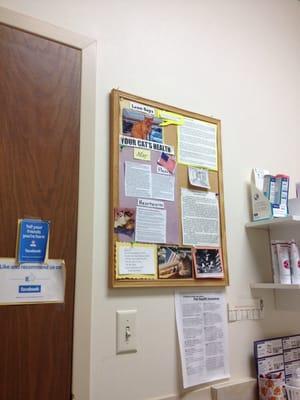 Inside exam room.