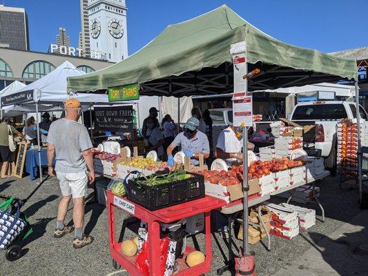 Saturday Ferry Farmers Market, shelter in place