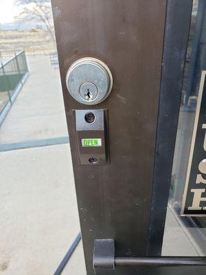 lock indicater installed