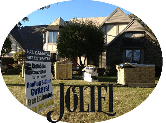 Another Happy customer after we replaced there Roofing and gutters!  Joliet, IL. 2010