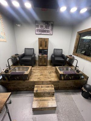 Pedicure station