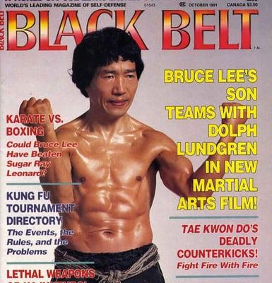 Master Hidy Ochiai on the cover of Black Belt Magazine circa 1991