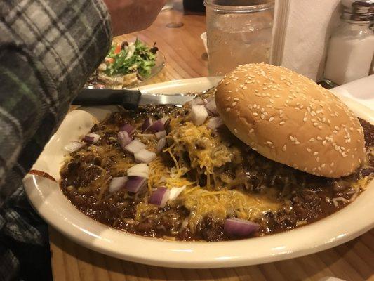 Chili burger