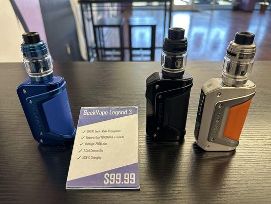 geek vape legend 3 kit $99.99