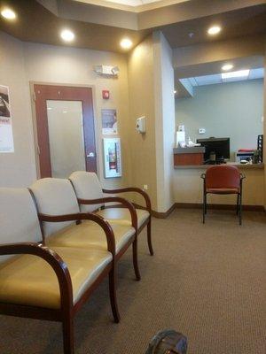 Imaging center waiting area.