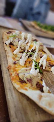 Loaded mashed potatoe flat bread