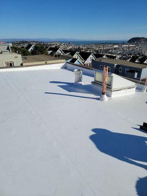 New tpo roof in San Francisco.