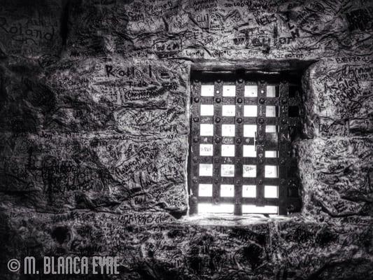 Enjoy your meal like a criminal! Lol. Our decor fr 1 of 2 jail cells, each accommodating 8 people. Creepy, but unique!