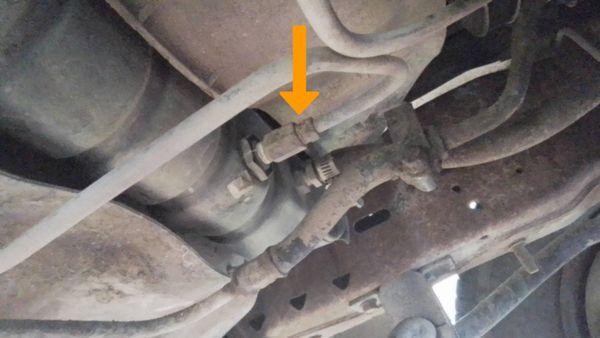 Aamco photo showing no leaks and no new lines our visit to a mechanic in Rawlins WY two days earlier