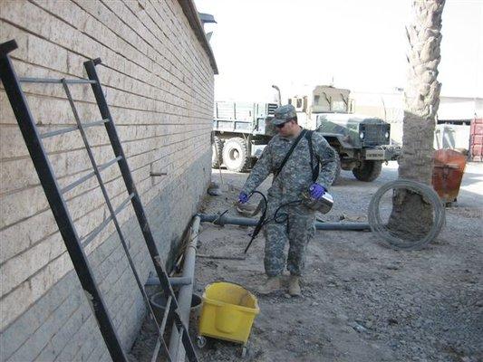 U.S. Army bug guy! Treatment in Iraq.