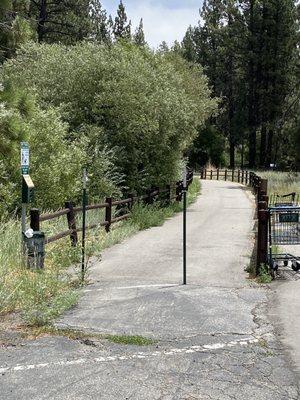 From Sizzler's parking lot to the trail