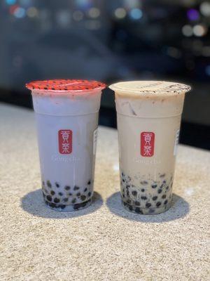 Taro Milk Tea and Panda Milk Tea