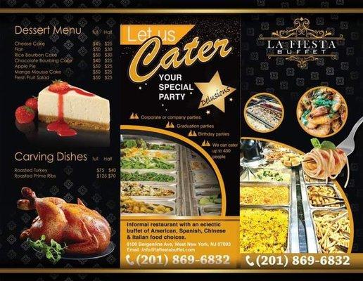 La Fiesta Buffet * Catering Menu Outside