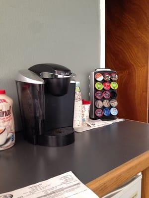 Full k-cup variety and more while you wait.