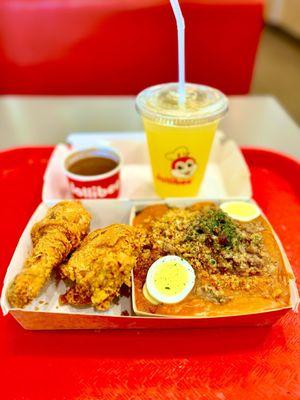 2pc Chickenjoy w/ Palabok Fiesta