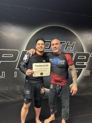 Coach Gino Francisco with 10th Planet Founder Eddie Bravo