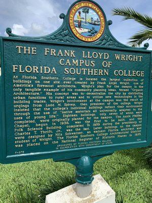 Overview of history of college relations with FLW