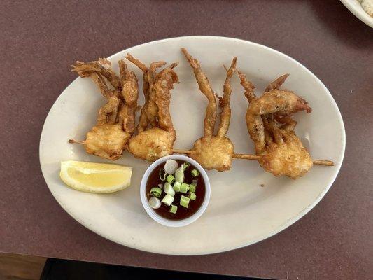 Soft shell crab appetizer. It was the special. You won't find it on the menu.