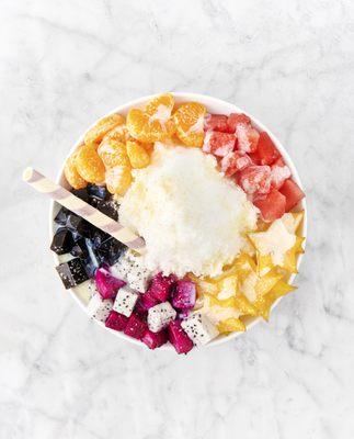 Shaved Ice with grass jelly