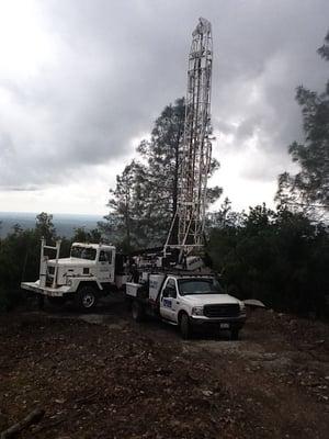 Foster well drilling on top of  Placer St in Redding Ca