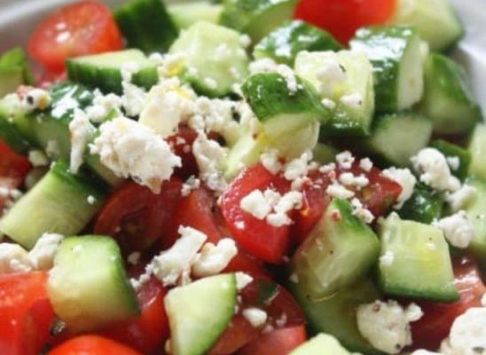 Tomato, feta salad