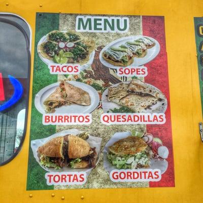 El Torito Menu