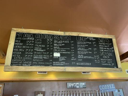 Menu board