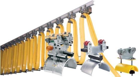 Festoon systems and parts provide for all types of cranes or applications.