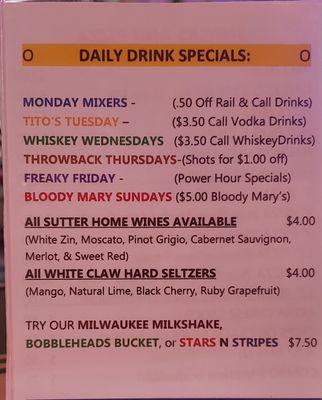 Drink Specials