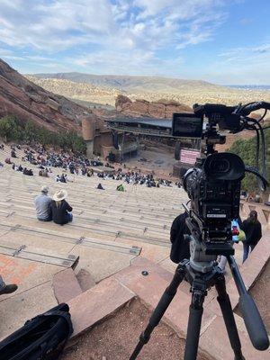 Always a treat to film at Red Rocks