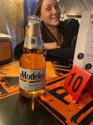 Modelo beer at R Bar :)