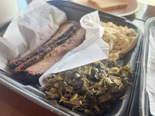 Brisket plate with two sides.