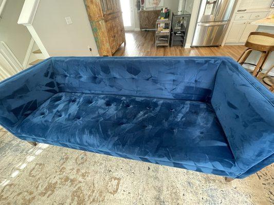 Cleaned couch