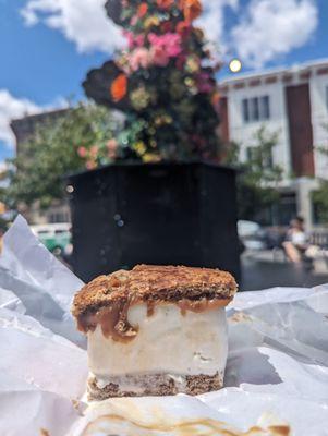 Sticky toffee ice cream sandwich