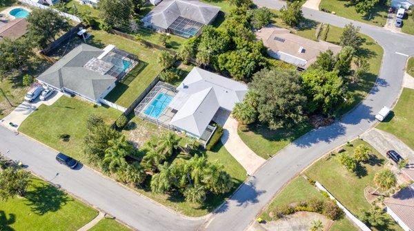 Aerial view palm bay home 1/4