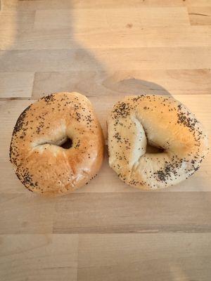 A poppyseed bagel