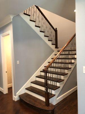 Staining floors