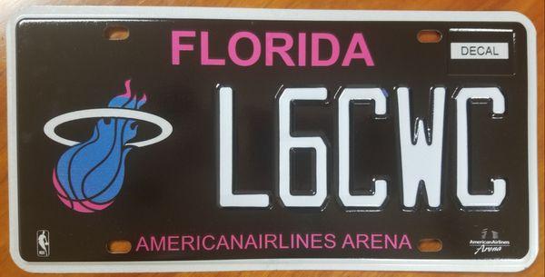 NEW MIAMI HEAT VICE NIGHTS LICENSE PLATE NOW AVAILABLE! GET YOURS WHILE SUPPLIES LAST!