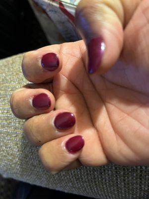 All around bad nail job