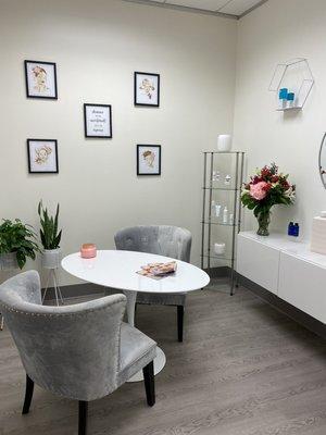 All great skincare treatment plans start with a consult. Check out our consultation room!