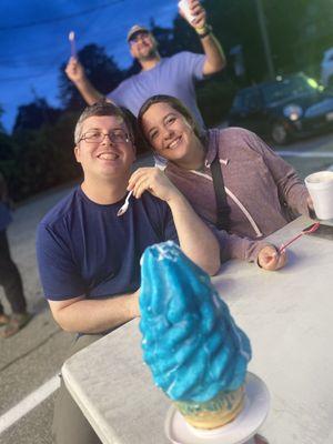 Blue dipped cone!