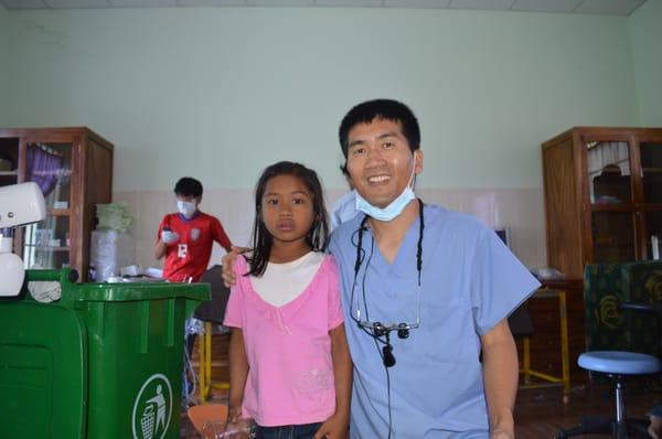 Cambodia Mission Trip
 After tooth extraction/Crying girl