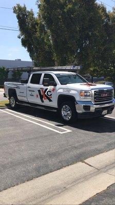 KLC Construction & Roofing truck ready to service your home.