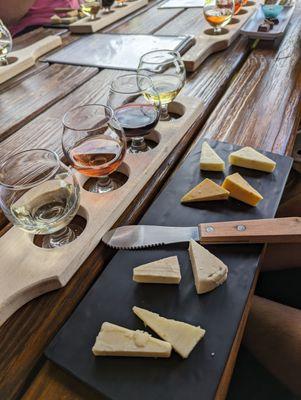 Wine and cheese pairing